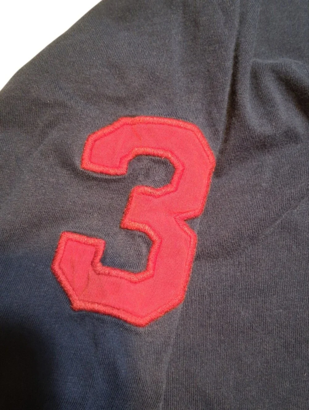Polo Ralph Lauren Navy Long Sleeve Red Big Pony Tee Shirt Youth M (10-12) 150